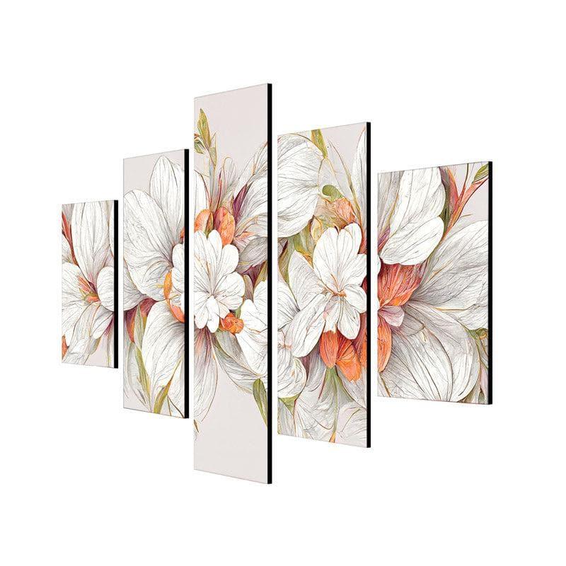 Buy Blossom Blessing Wall Art - Set Of Five Wall Art & Paintings from Vaaree