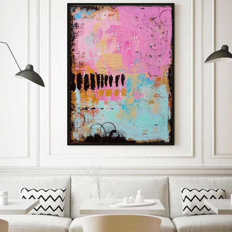 Buy Blueprint Abstract Painting - Black Frame Wall Art & Paintings from Vaaree