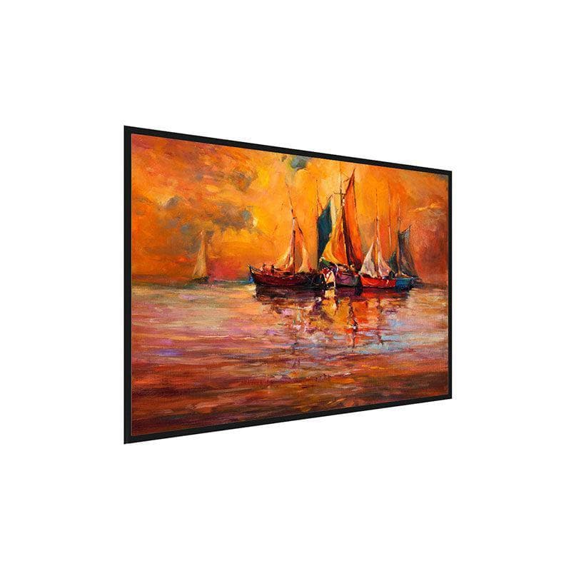 Wall Art & Paintings - Boats & Ocean Wall Painting - Black Frame