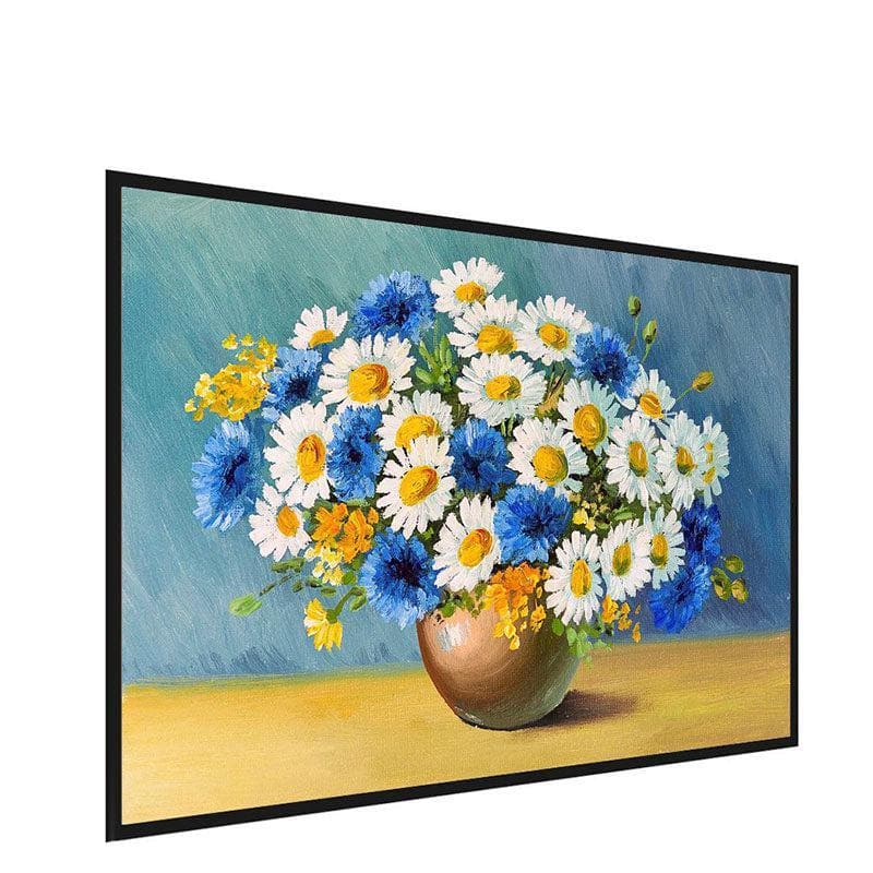 Wall Art & Paintings - Bouquet Of Spring Wall Painting - Black Frame