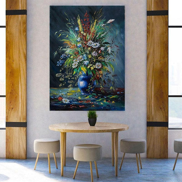 Buy Wall Art & Paintings - Bouquet Of Wild Flora Wall Painting - Gallery Wrap at Vaaree online