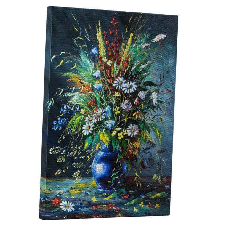 Buy Bouquet Of Wild Flora Wall Painting - Gallery Wrap Wall Art & Paintings from Vaaree