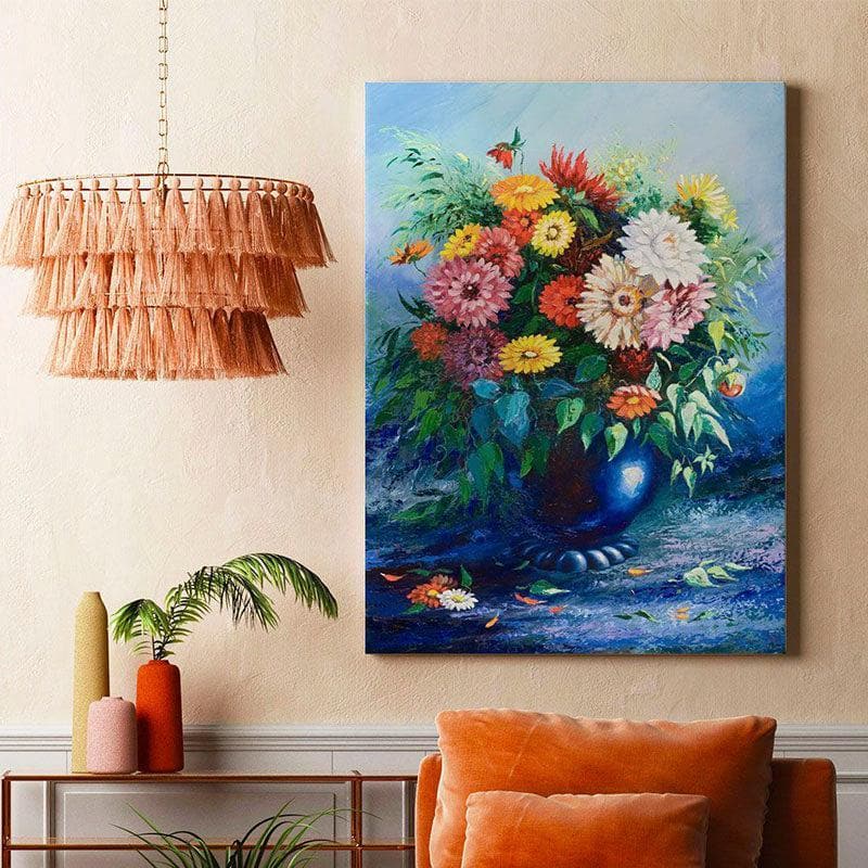 Buy Bouquet Of Wild Flowers Painting - Gallery Wrap Wall Art & Paintings from Vaaree