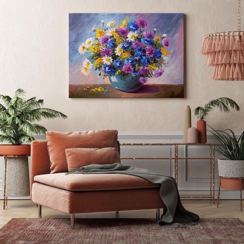 Wall Art & Paintings - Bouquet Of Wildflowers Painting - Maksim Gorbunov - Gallery Wrap