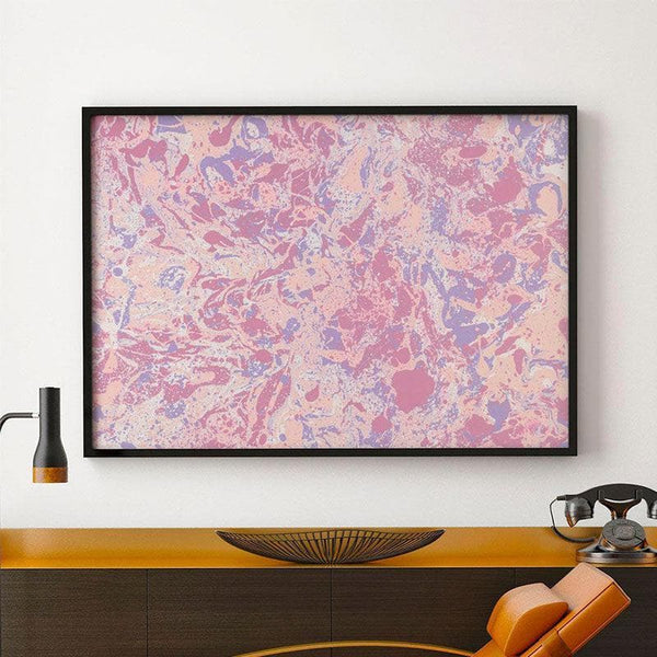 Wall Art & Paintings - Brandy Rose Abstract Wall Painting - Black Frame