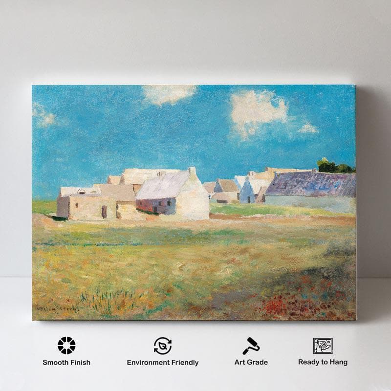 Wall Art & Paintings - Breton Village - Odilon Redon - Gallery Wrap