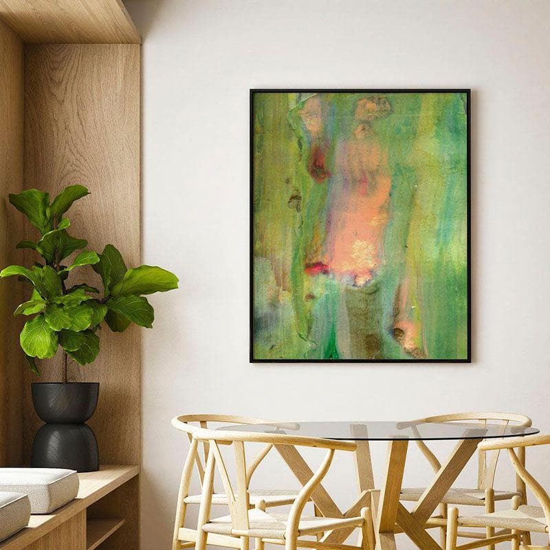 Buy Bubblegum Abstract Wall Painting - Black Frame Wall Art & Paintings from Vaaree