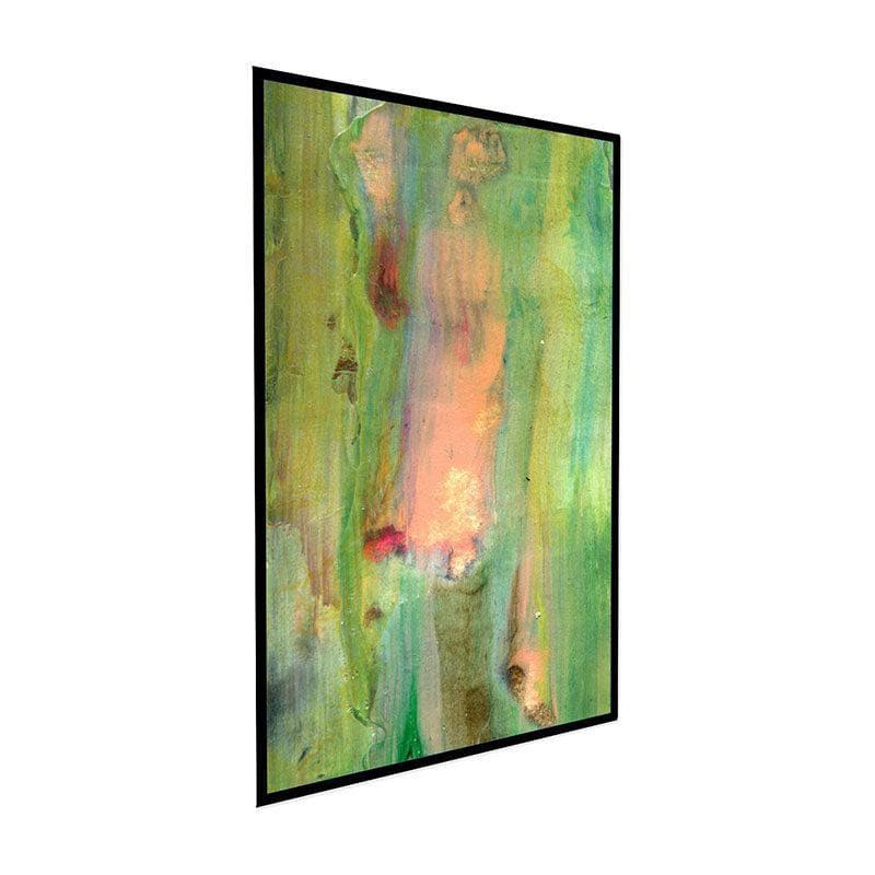 Wall Art & Paintings - Bubblegum Abstract Wall Painting - Black Frame