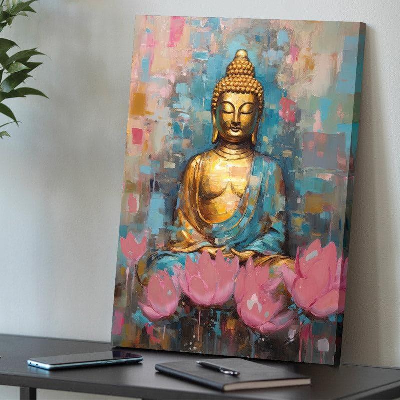 Wall Art & Paintings - Buddha Bloom Wall Painting