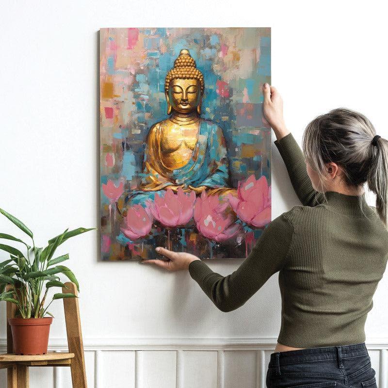 Wall Art & Paintings - Buddha Bloom Wall Painting