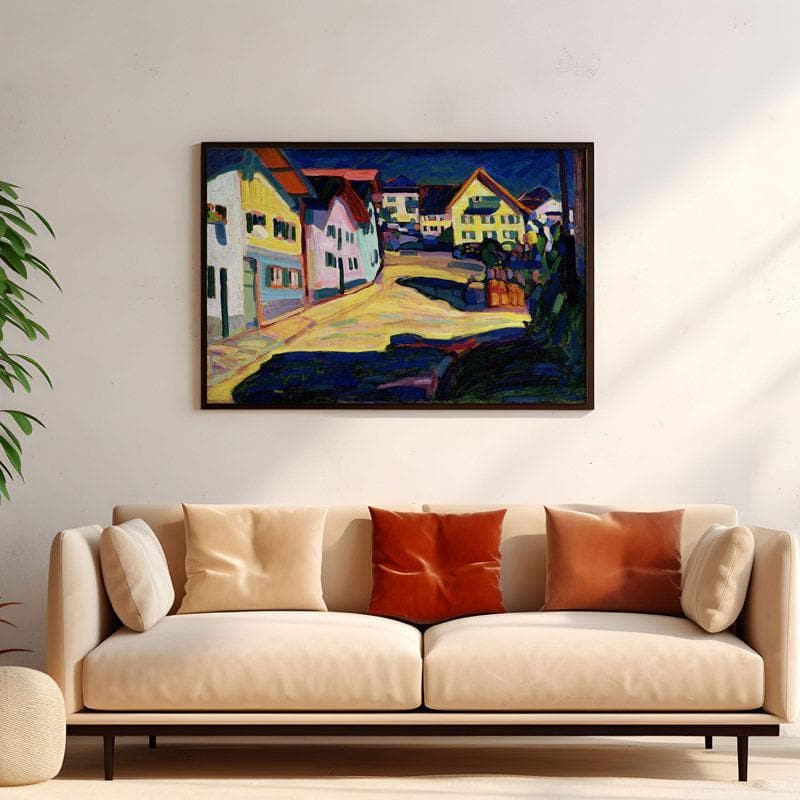 Buy Burggrabenstrasse Wall Painting - Black Frame Wall Art & Paintings from Vaaree