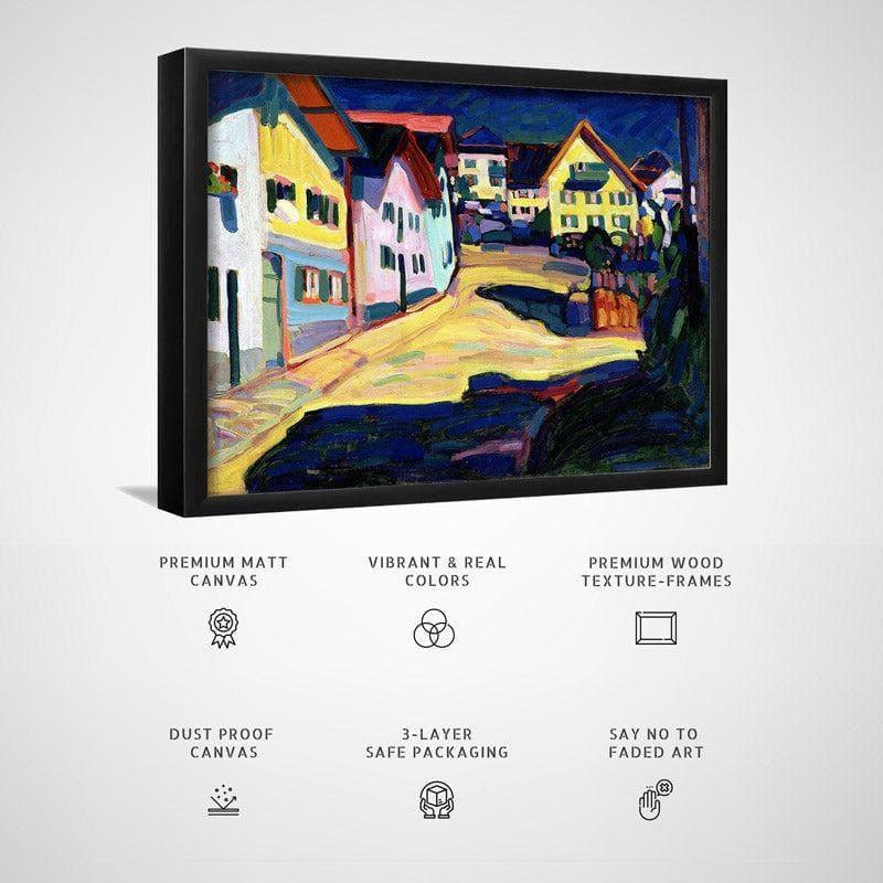 Buy Burggrabenstrasse Wall Painting - Black Frame Wall Art & Paintings from Vaaree