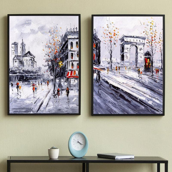 Wall Art & Paintings - Busy Town Wall Art - Set Of Two