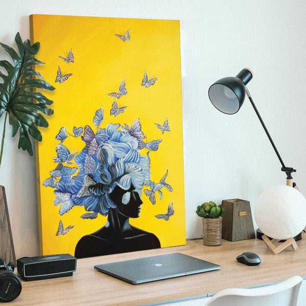 Wall Art & Paintings - Butterfly Feminine Wall Painting