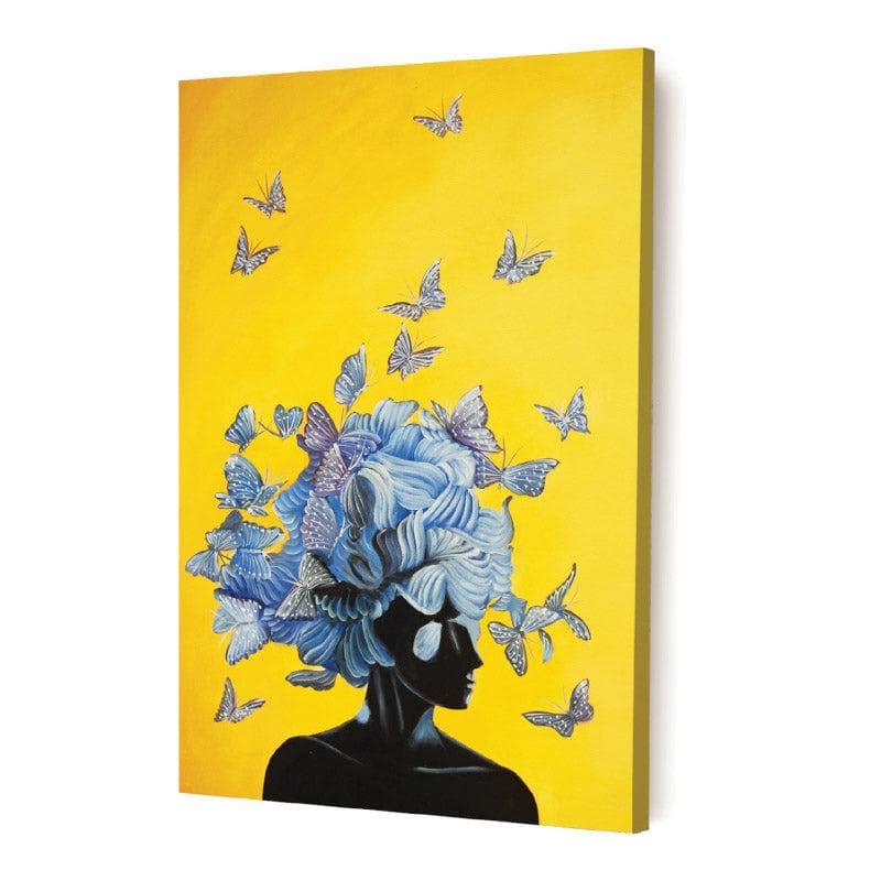 Wall Art & Paintings - Butterfly Feminine Wall Painting