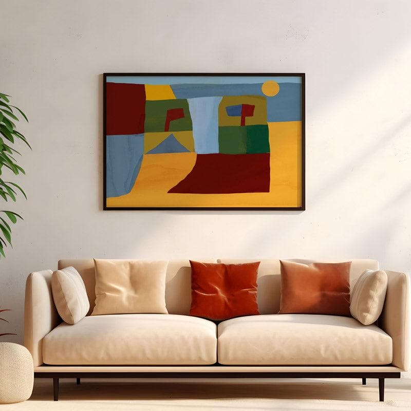 Wall Art & Paintings - By The Sea Wall Painting - Black Frame