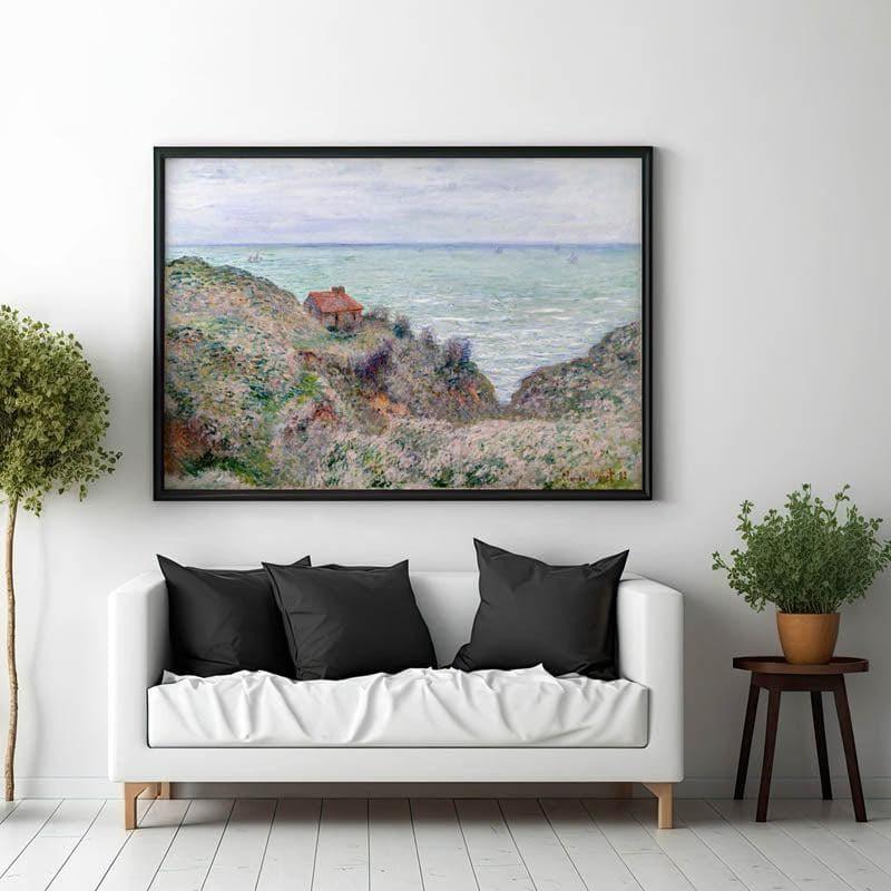 Wall Art & Paintings - Cabin Of The Customs Watch By Claude Monet - Black Frame