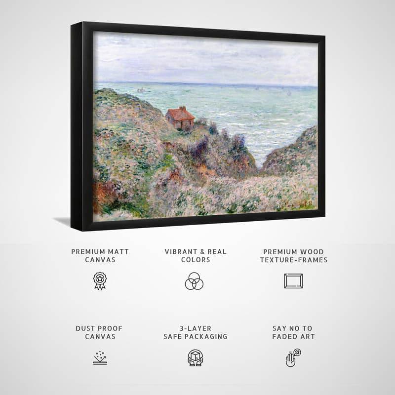 Wall Art & Paintings - Cabin Of The Customs Watch By Claude Monet - Black Frame