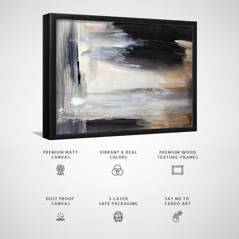 Wall Art & Paintings - Calico Wall Painting - Black Frame