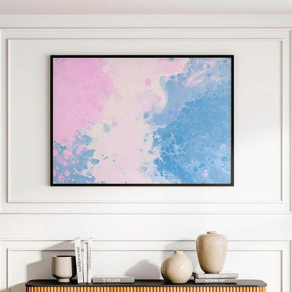 Wall Art & Paintings - Calm Abstract Wall Painting - Black Frame