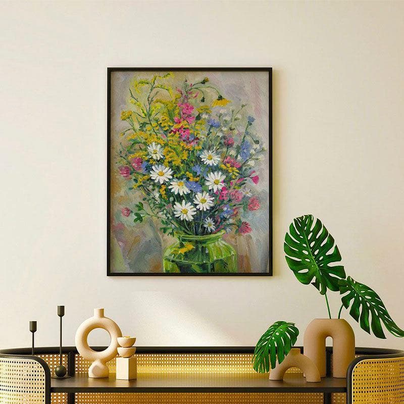 Buy Candy Cell Abstract Wall Painting - Black Frame Wall Art & Paintings from Vaaree