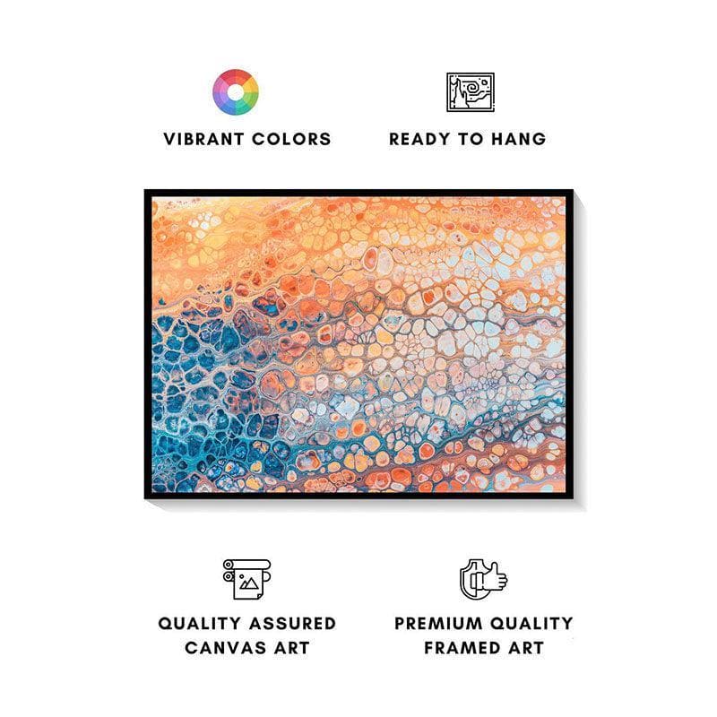 Buy Cells Abstract Wall Painting - Black Frame Wall Art & Paintings from Vaaree