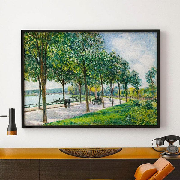 Wall Art & Paintings - Chestnut Trees Wall Painting - Black Frame