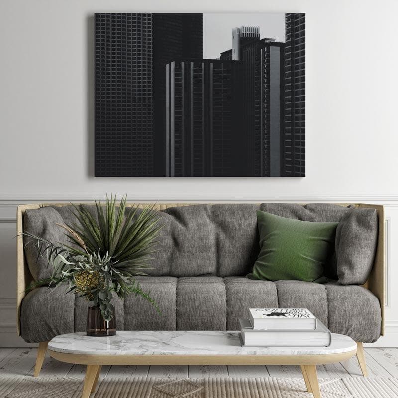 Wall Art & Paintings - Chicago Cityscape Symphony Wall Painting - Gallery Wrap