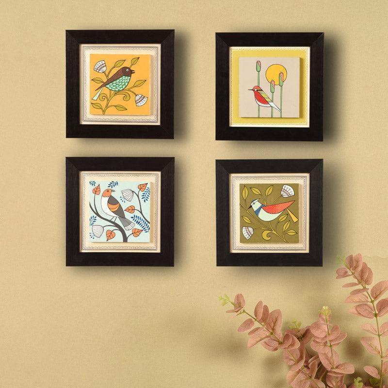 Buy Chidiya Chore Wall Art - Set Of Four Wall Art & Paintings from Vaaree