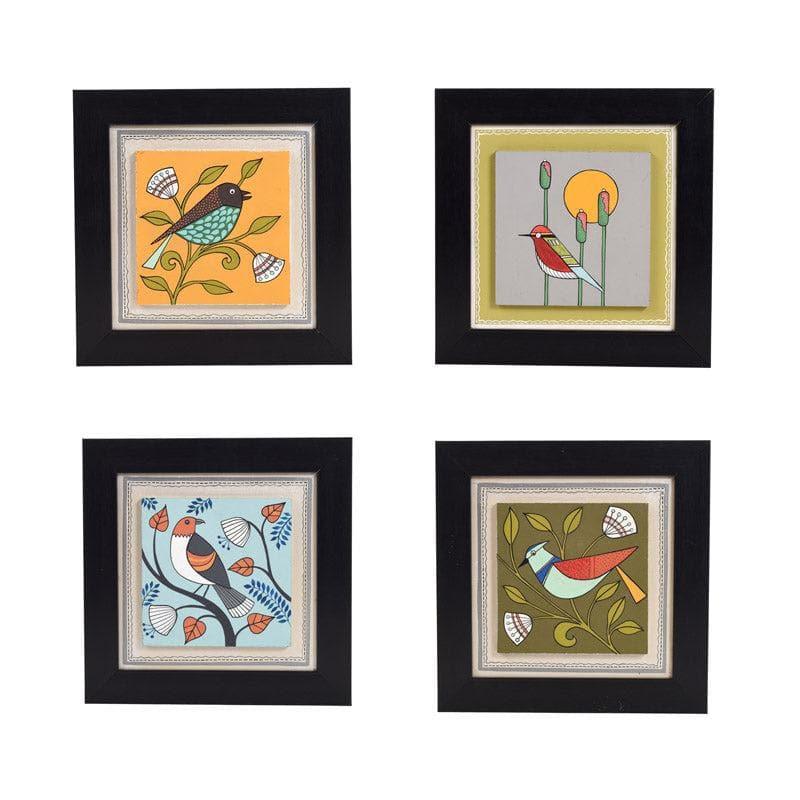 Buy Chidiya Chore Wall Art - Set Of Four Wall Art & Paintings from Vaaree