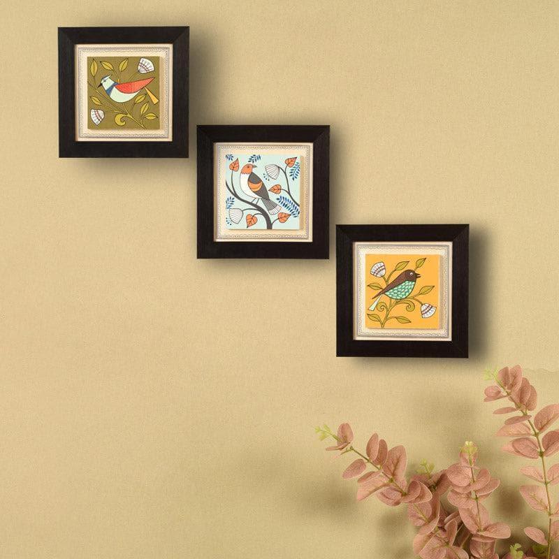 Wall Art & Paintings - Chidiya Chore Wall Art - Set Of Three