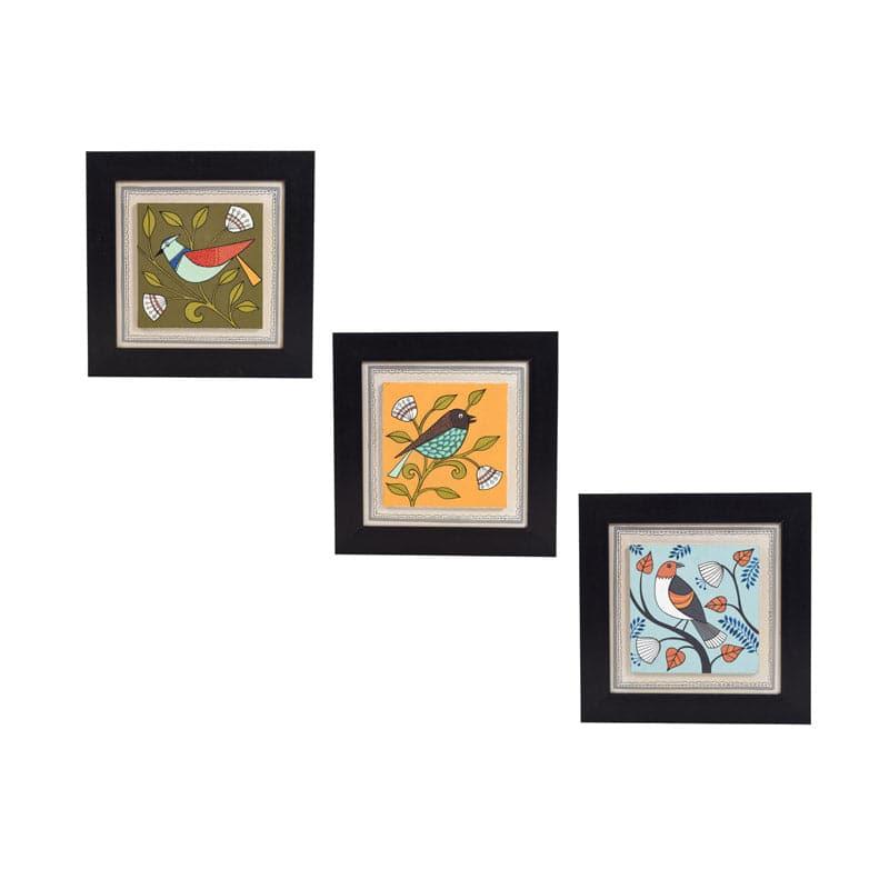 Wall Art & Paintings - Chidiya Chore Wall Art - Set Of Three