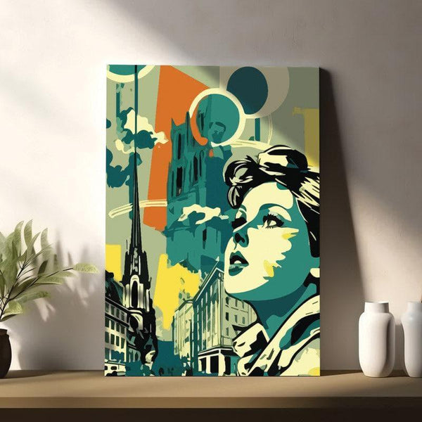 Wall Art & Paintings - City Girl Wall Painting