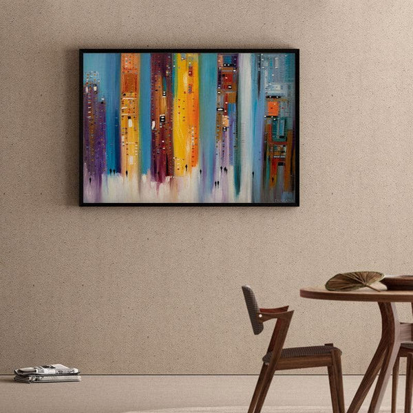 Wall Art & Paintings - City Inspiration Wall Painting - Black Frame