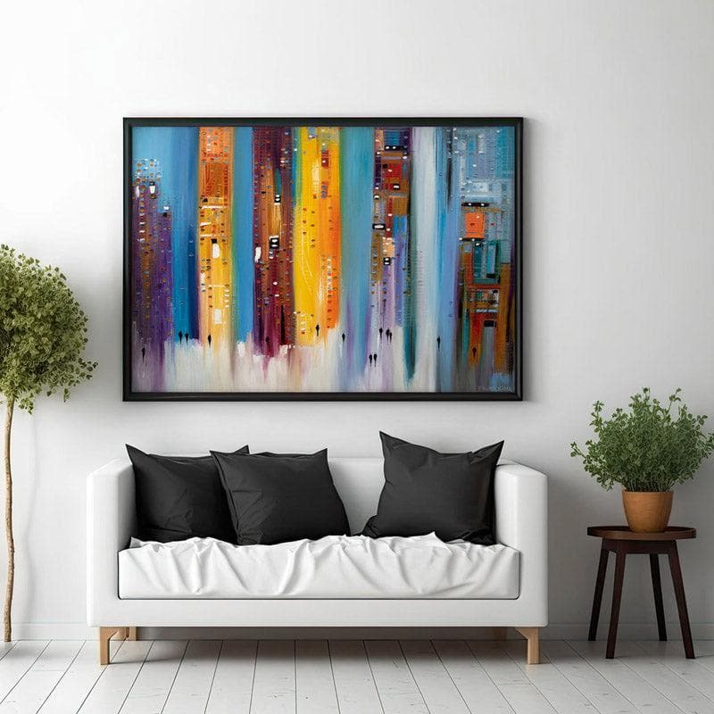 Wall Art & Paintings - City Inspiration Wall Painting - Black Frame