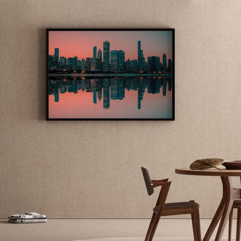 Wall Art & Paintings - Cityscape Wall Painting - Black Frame