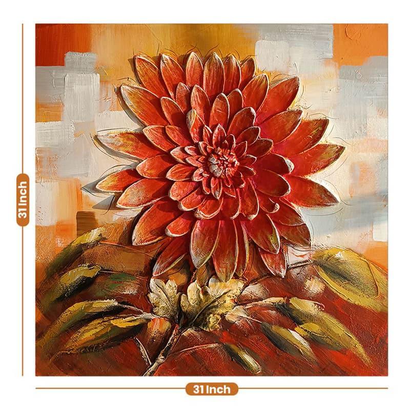 Buy Clemantis Bloom Wall Painting Wall Art & Paintings from Vaaree