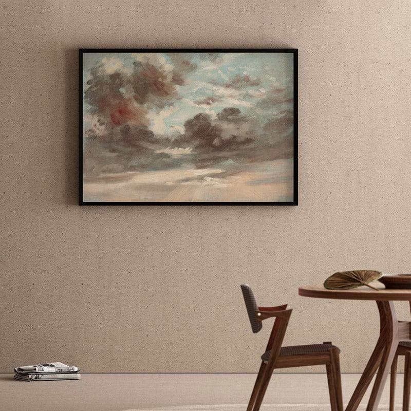 Wall Art & Paintings - Cloudy Chroma Wall Painting - Black Frame