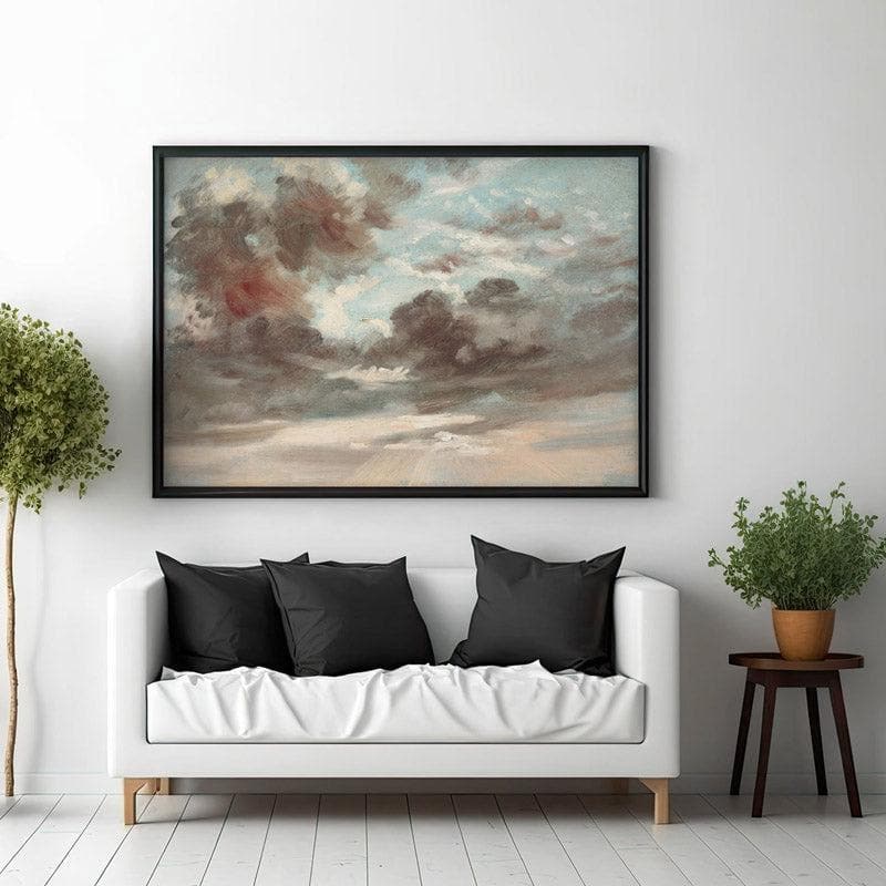 Wall Art & Paintings - Cloudy Chroma Wall Painting - Black Frame