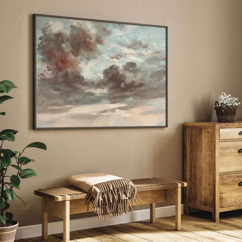 Wall Art & Paintings - Cloudy Chroma Wall Painting - Black Frame