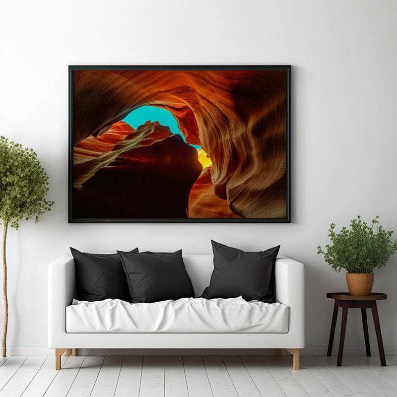 Wall Art & Paintings - Clove Cave Wall Painting - Black Frame