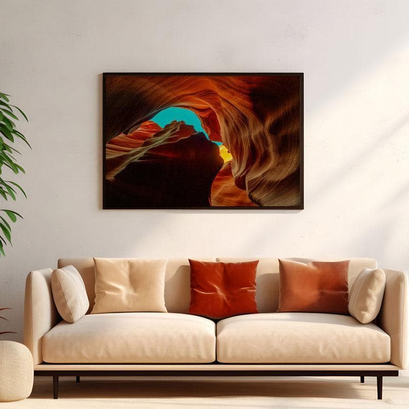 Wall Art & Paintings - Clove Cave Wall Painting - Black Frame