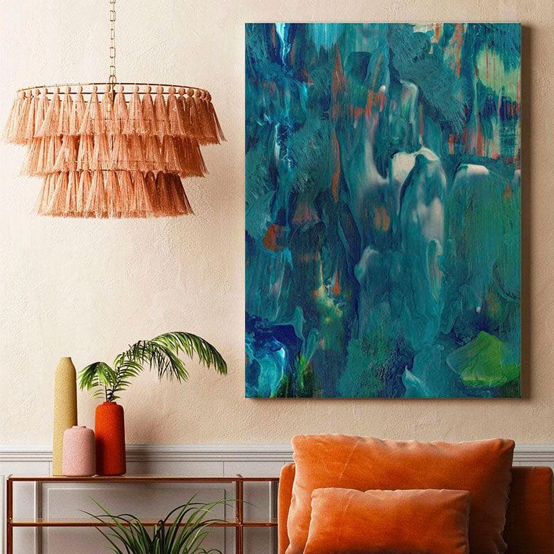 Buy Coastal Abstract Wall Painting - Gallery Wrap Wall Art & Paintings from Vaaree