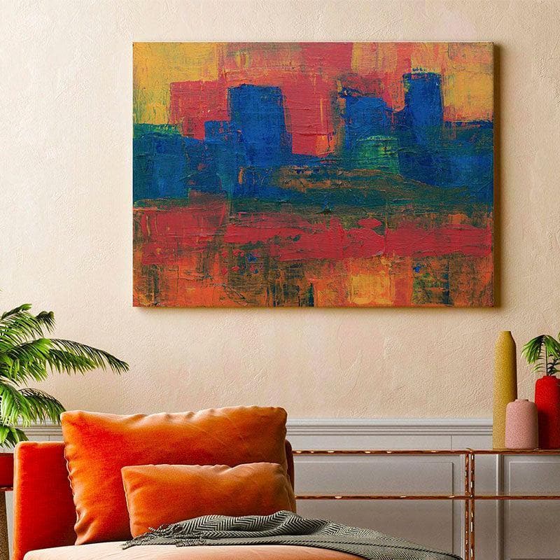 Wall Art & Paintings - Color Haza Abstract Painting - Gallery Wrap