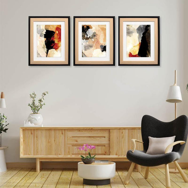 Wall Art & Paintings - Color Smudge Wall Art - Set Of Three