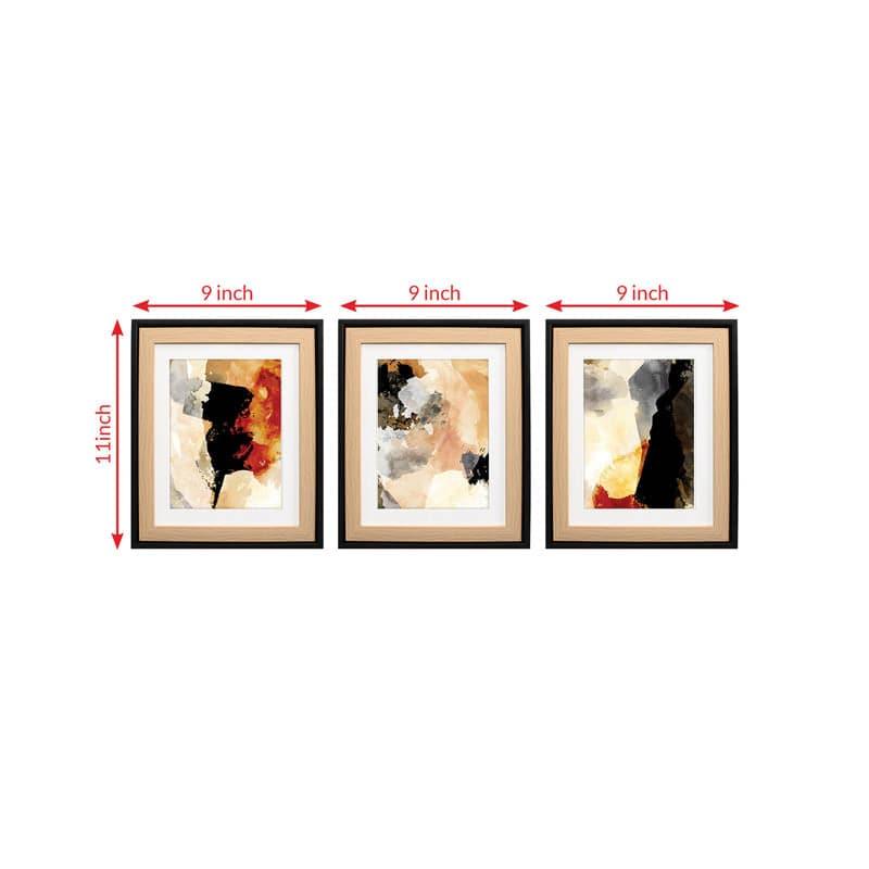 Buy Color Smudge Wall Art - Set Of Three Wall Art & Paintings from Vaaree