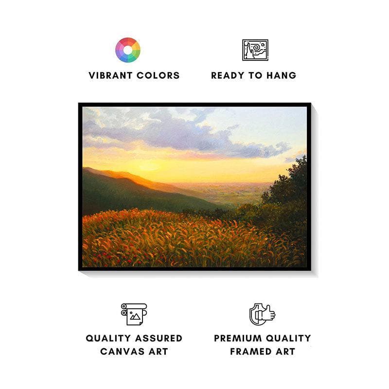 Wall Art & Paintings - Colors of the Light Wall Painting - Black Frame