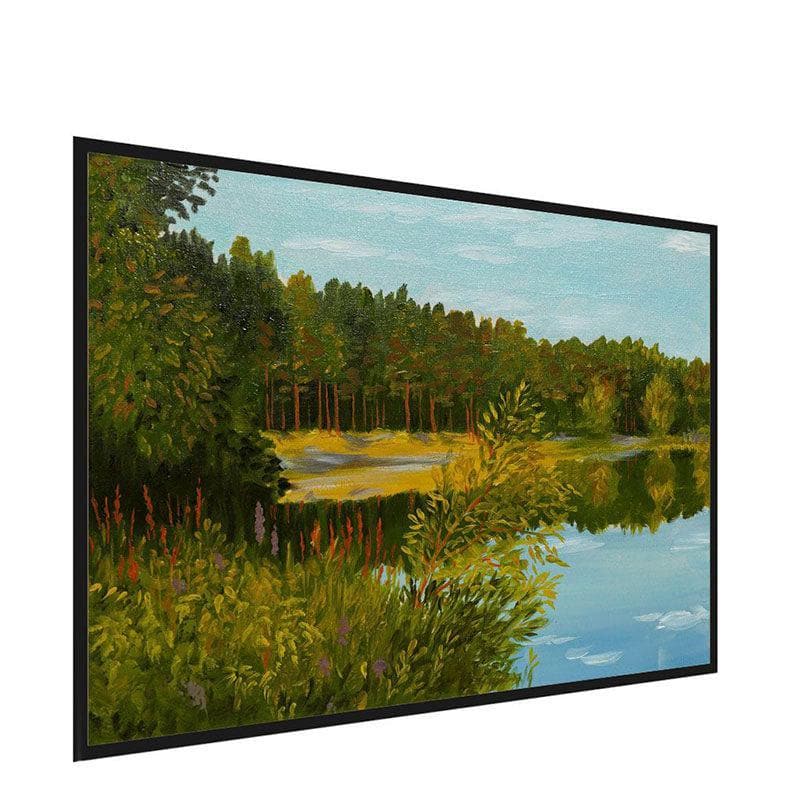 Wall Art & Paintings - Coniferous Forest Wall Painting - Black Frame