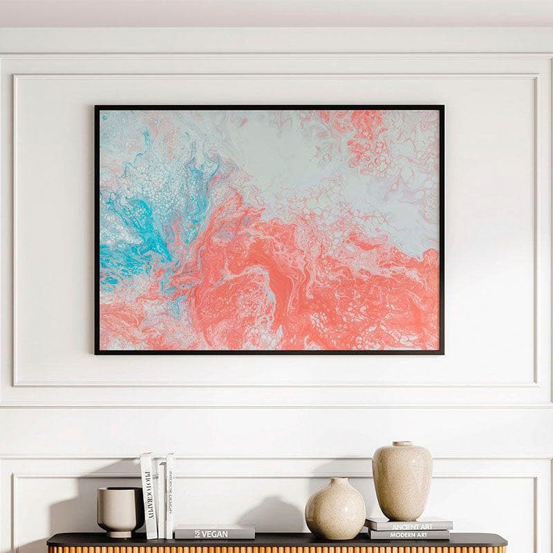 Wall Art & Paintings - Contemporary Fluid Wall Painting - Black Frame