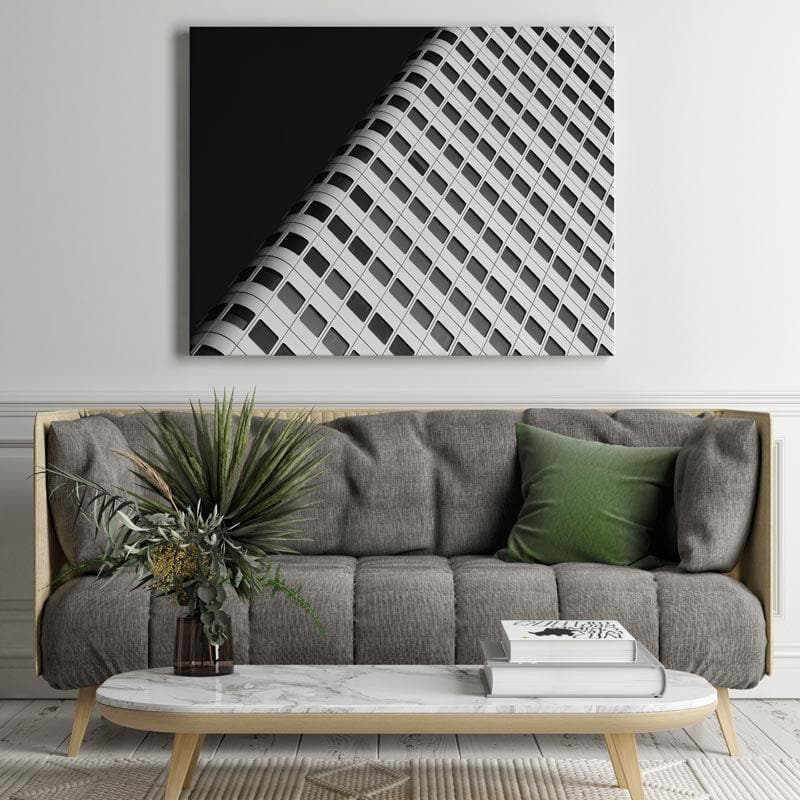 Wall Art & Paintings - Contrast In Concrete Wall Painting - Gallery Wrap